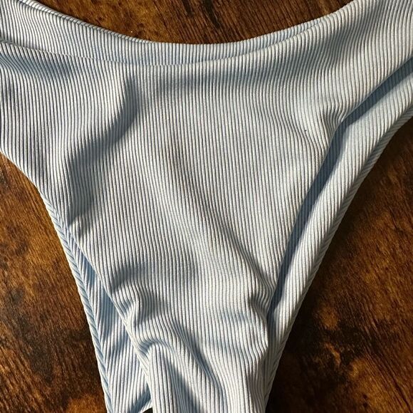 Hi-Cut ZAFUL Light Blue Bikini Bottom - Picture 3 of 5